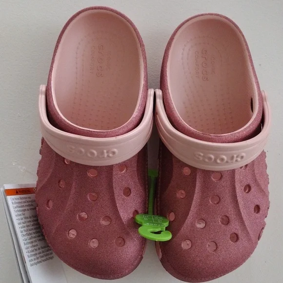 Crocs Girl's Baya Glitter Clog. C13 - Picture 7 of 15